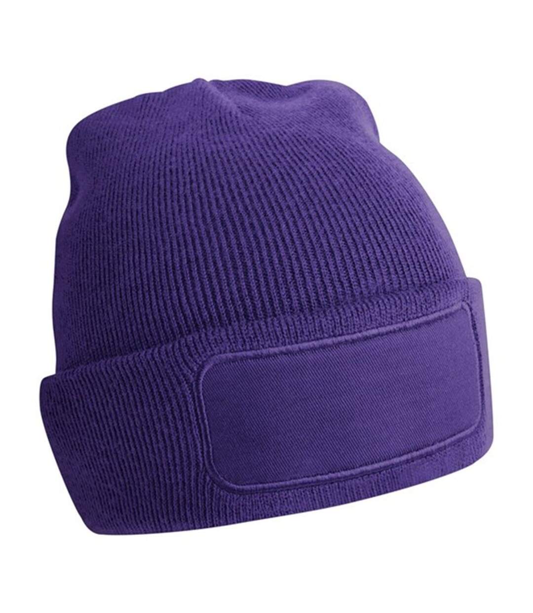 Bonnet avec patch - Adulte - B445 - violet-2