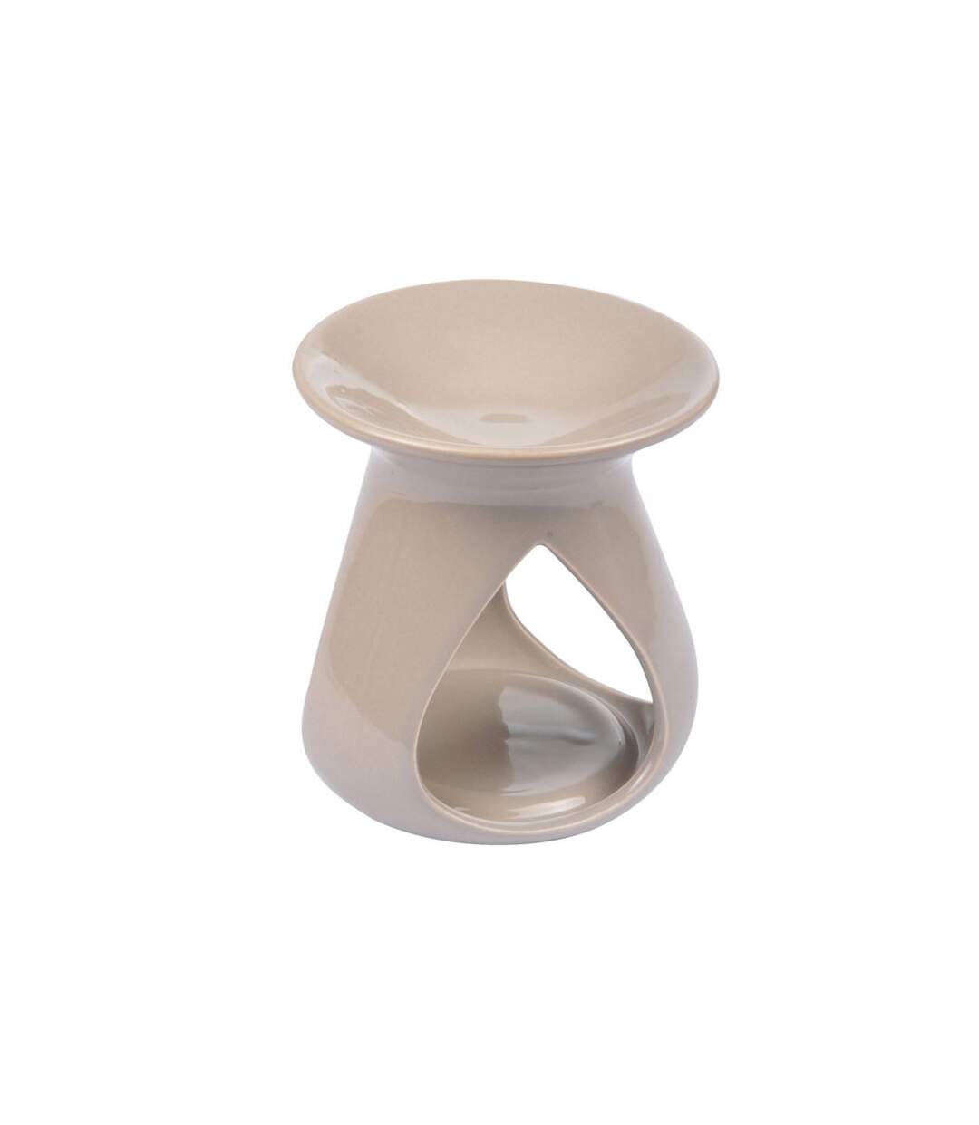 Brûle Parfum en Céramique Triptyque 10cm Taupe-1