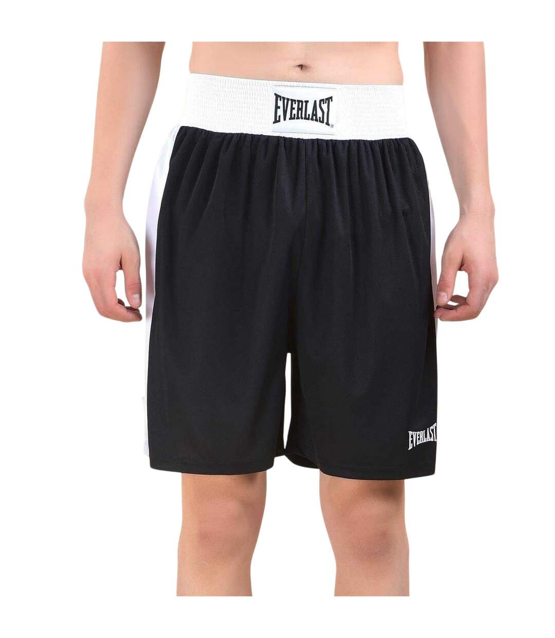 Short De Boxe Homme Noir Blanc Everlast-1