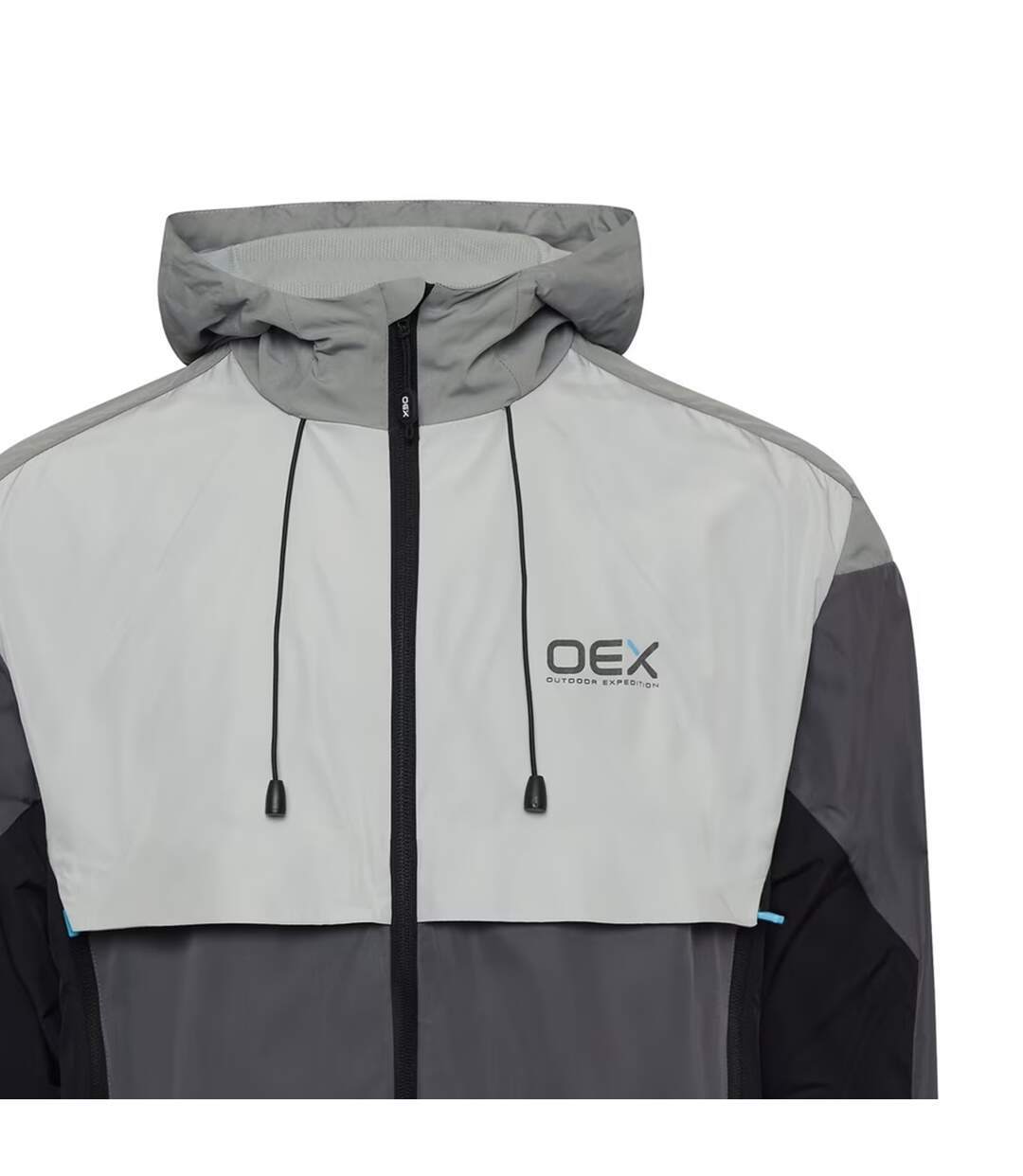 Mens Repel 2.0 Colour Block Waterproof Track Jacket Charcoal Grey OEX-3