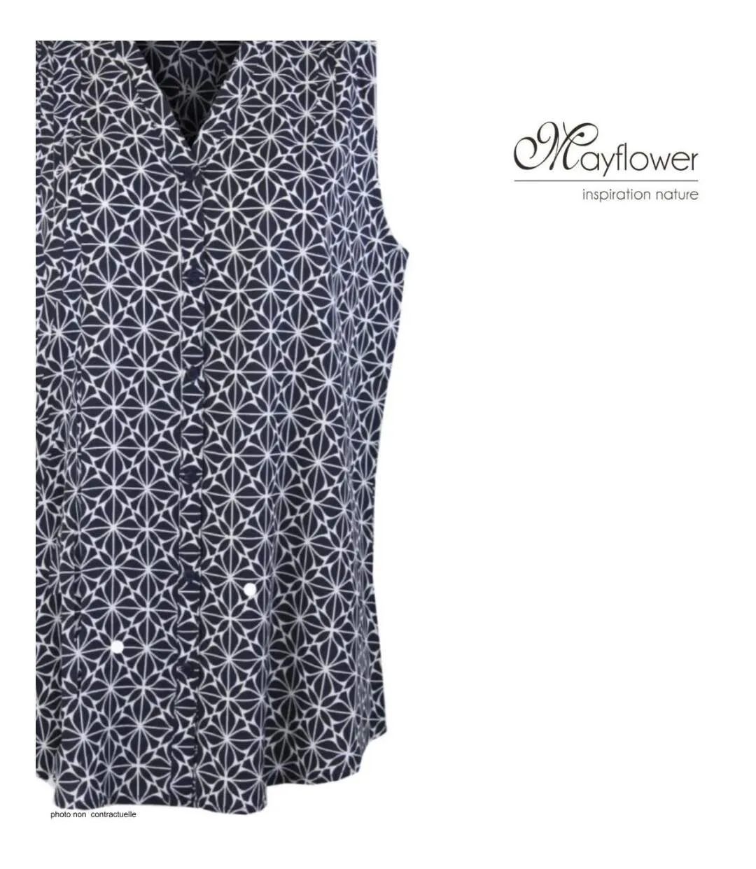 MAYFLOWER VOILOU1 Chemisier sans manches – La légèreté de la viscose pour un look estival chic-4