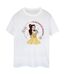 Disney - T-shirt BEAUTY AND THE BEAST I'D RATHER BE READING - Femme (Blanc) - UTBI14324-1