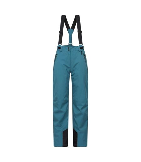 Womens/ladies Chalet Extreme Waterproof Ski Trousers Dark Green Mountain Warehouse