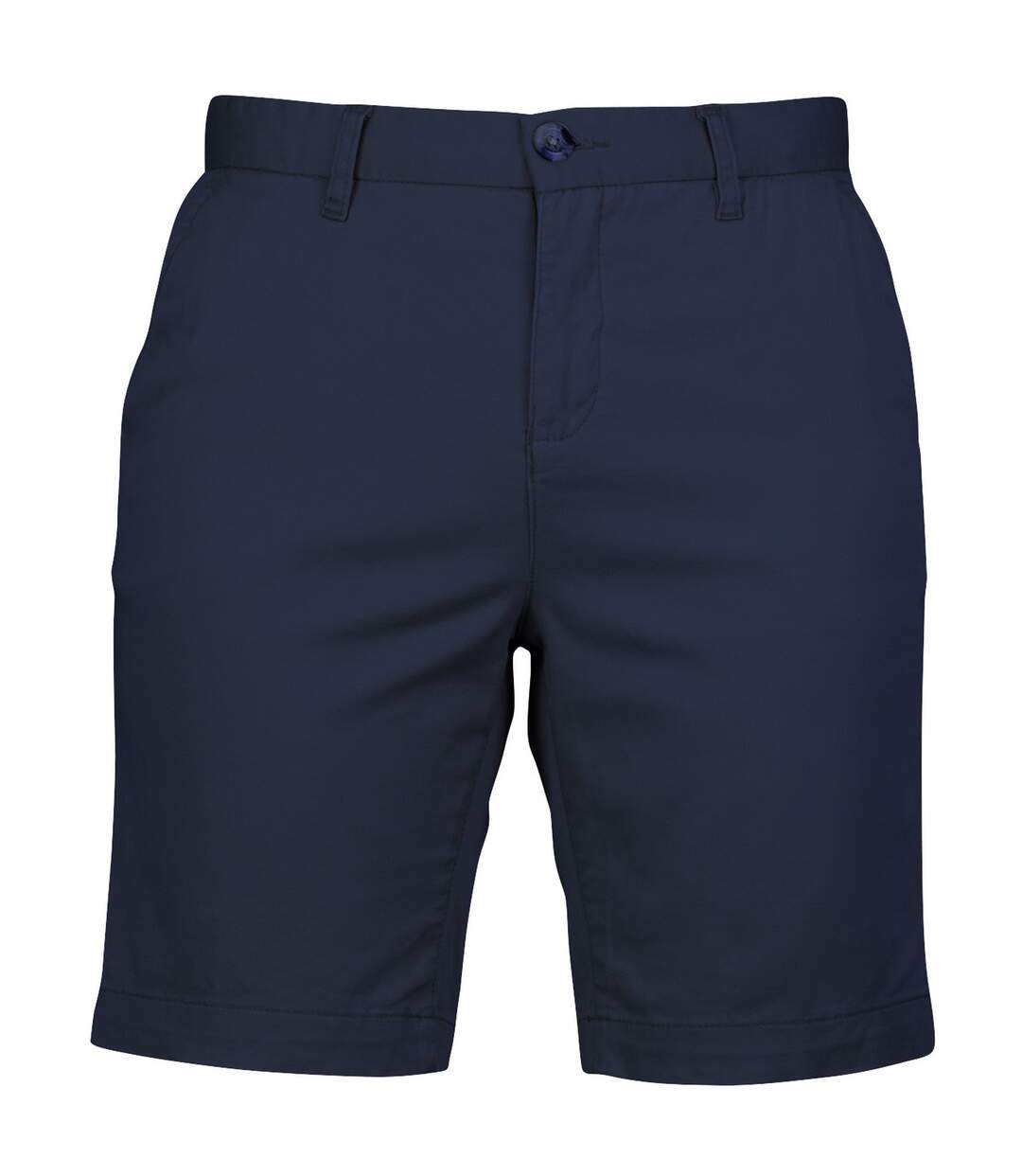 Womens/ladies Chino Stretch Shorts Navy Front Row-1