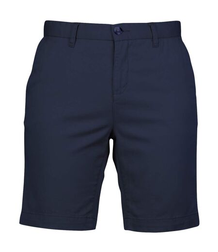 Womens/ladies Chino Stretch Shorts Navy Front Row