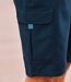 Men's Microfiber Cargo Shorts - Navy