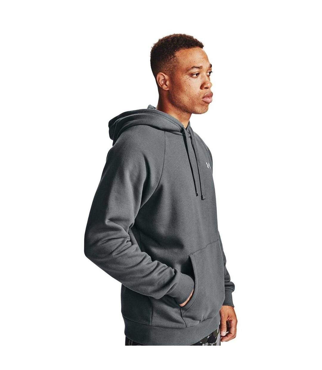 Sweat À Capuche Homme Gris Givré Under Armour-4
