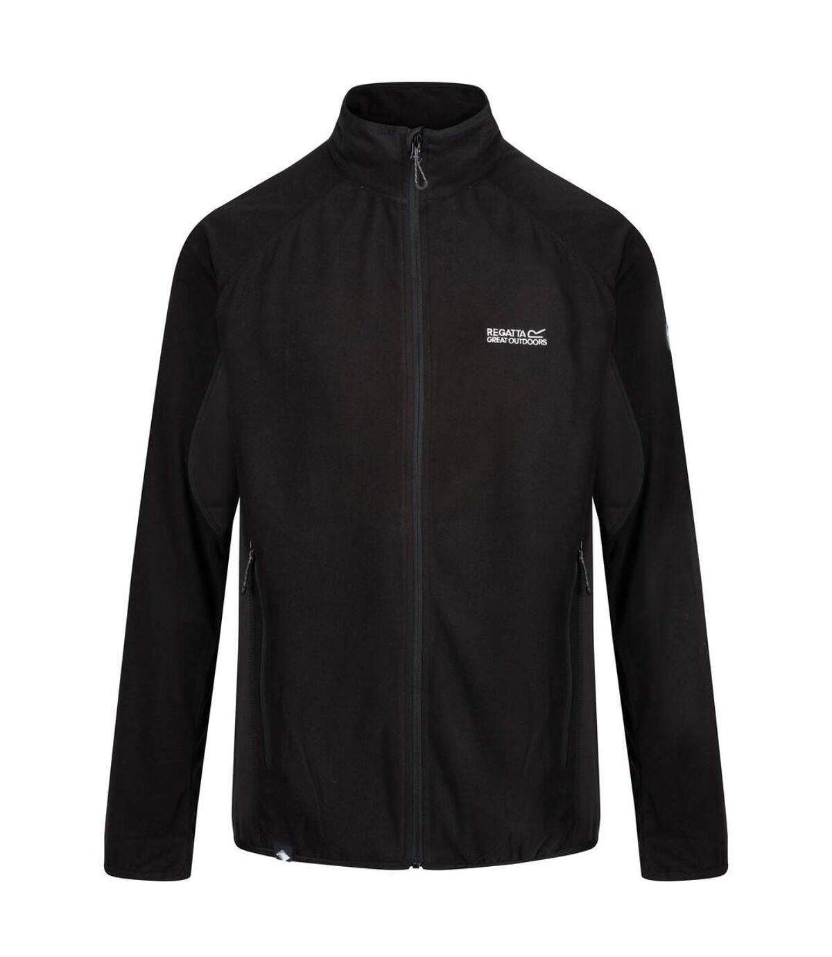 Regatta Mens Mons III Mid Weight Full Zip Fleece Jacket (Black) - UTRG3398
