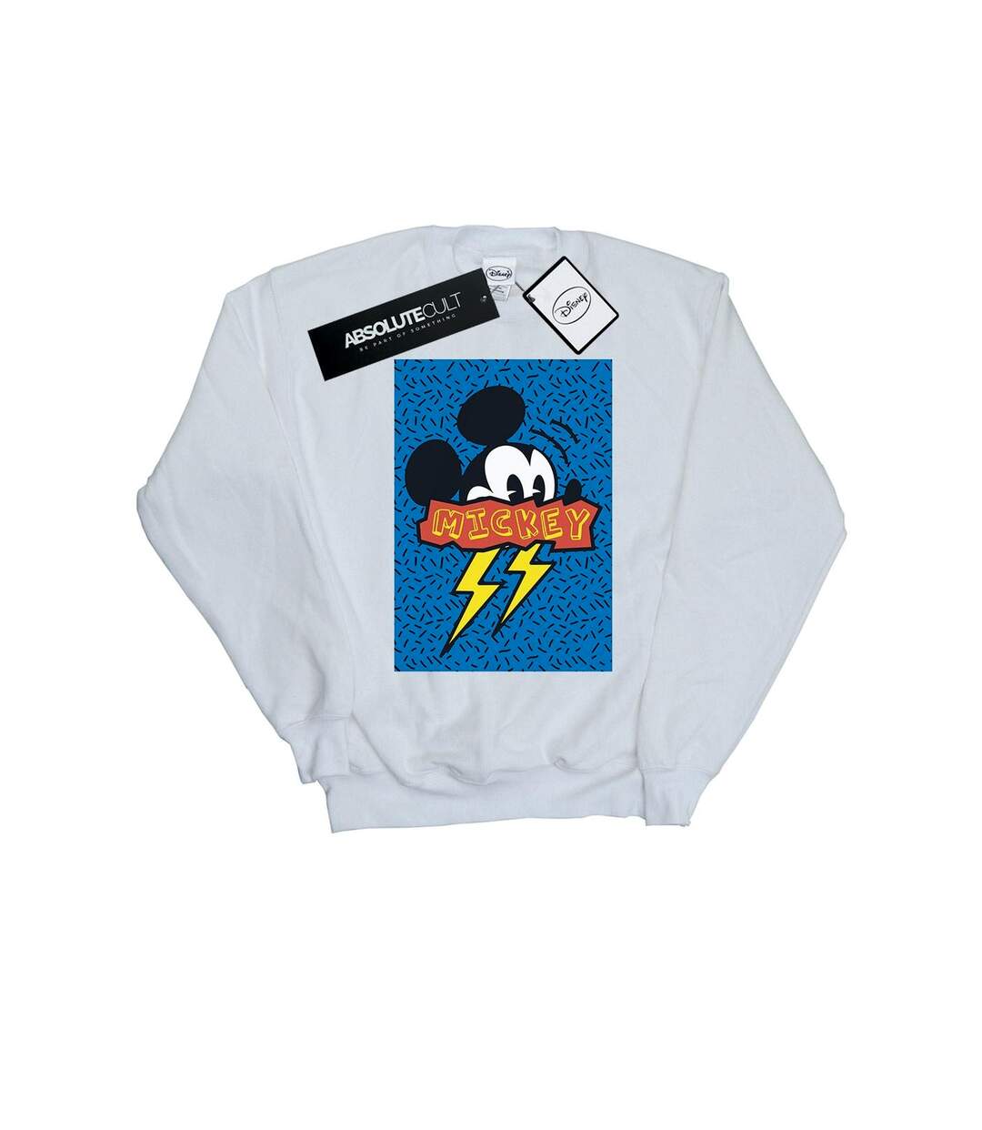 Disney Pantalon de survêtement Mickey Mouse 90s Flash Womens/Ladies (Blanc) - UTBI27363-1