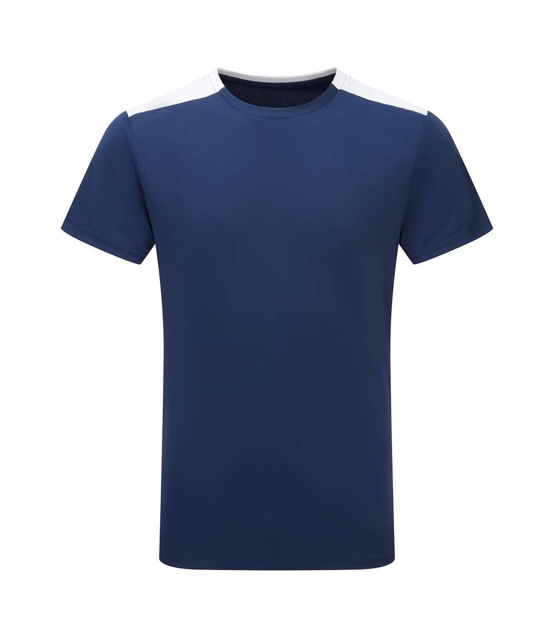 Unisex Adult Performance Contrast T-shirt Navy White TriDri-1