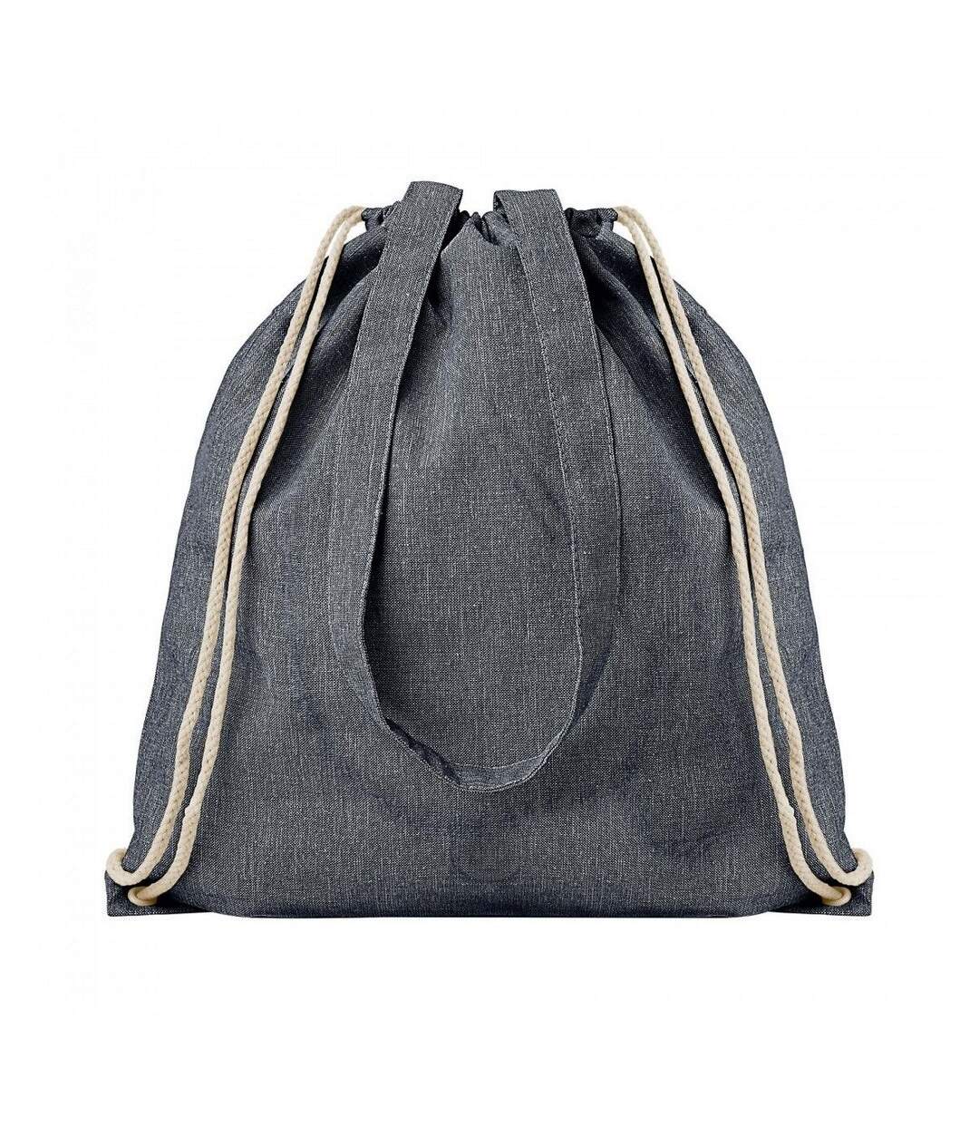 Atlanta Twin Handle Drawstring Bag One Size Denim Heather SOLS-2