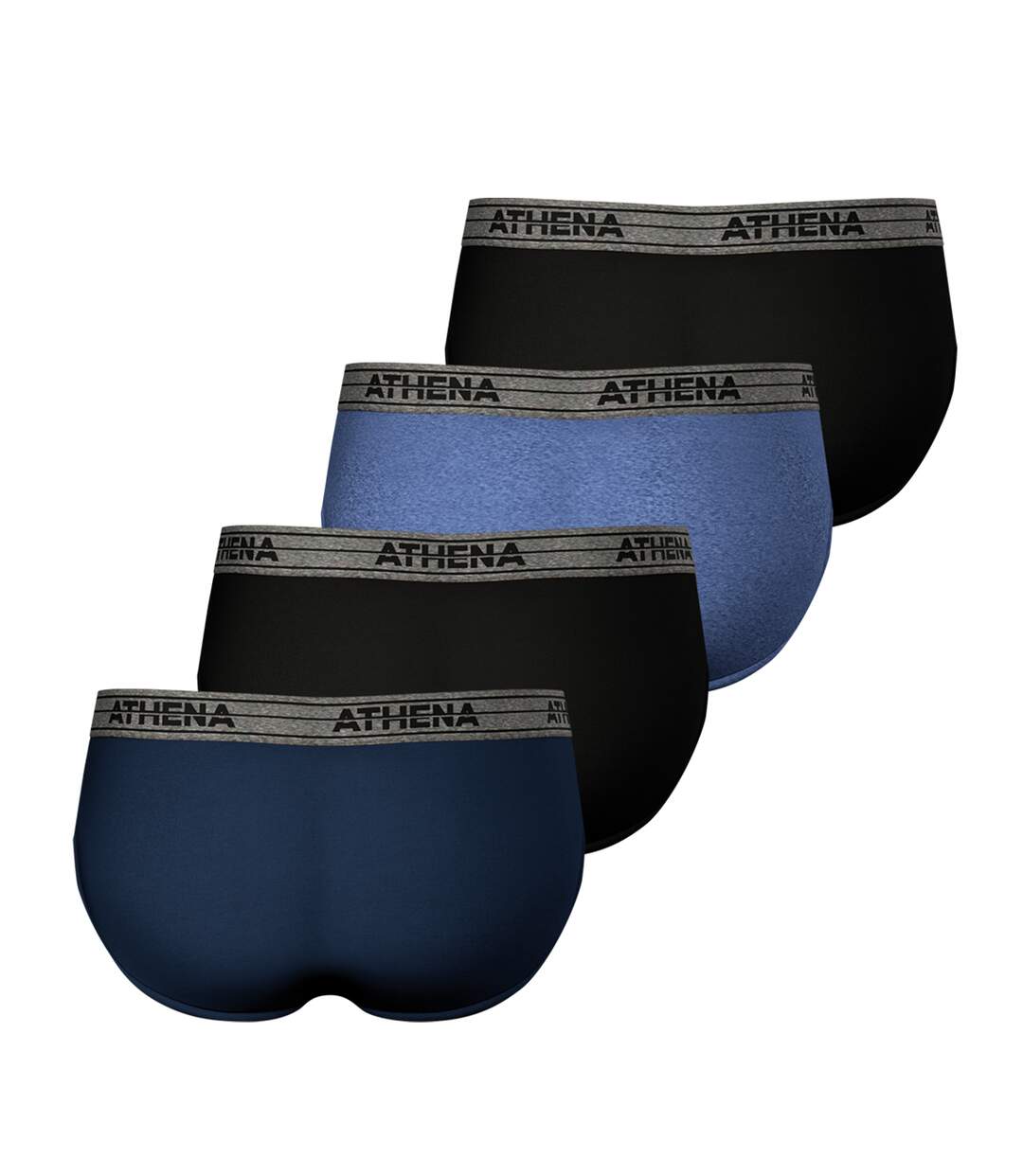 Lot de 4 slips homme Ecopack Athena-1