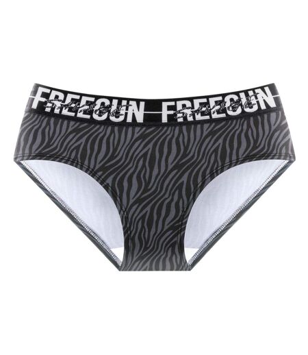 Lot de 4 culottes femme Leopard Freegun
