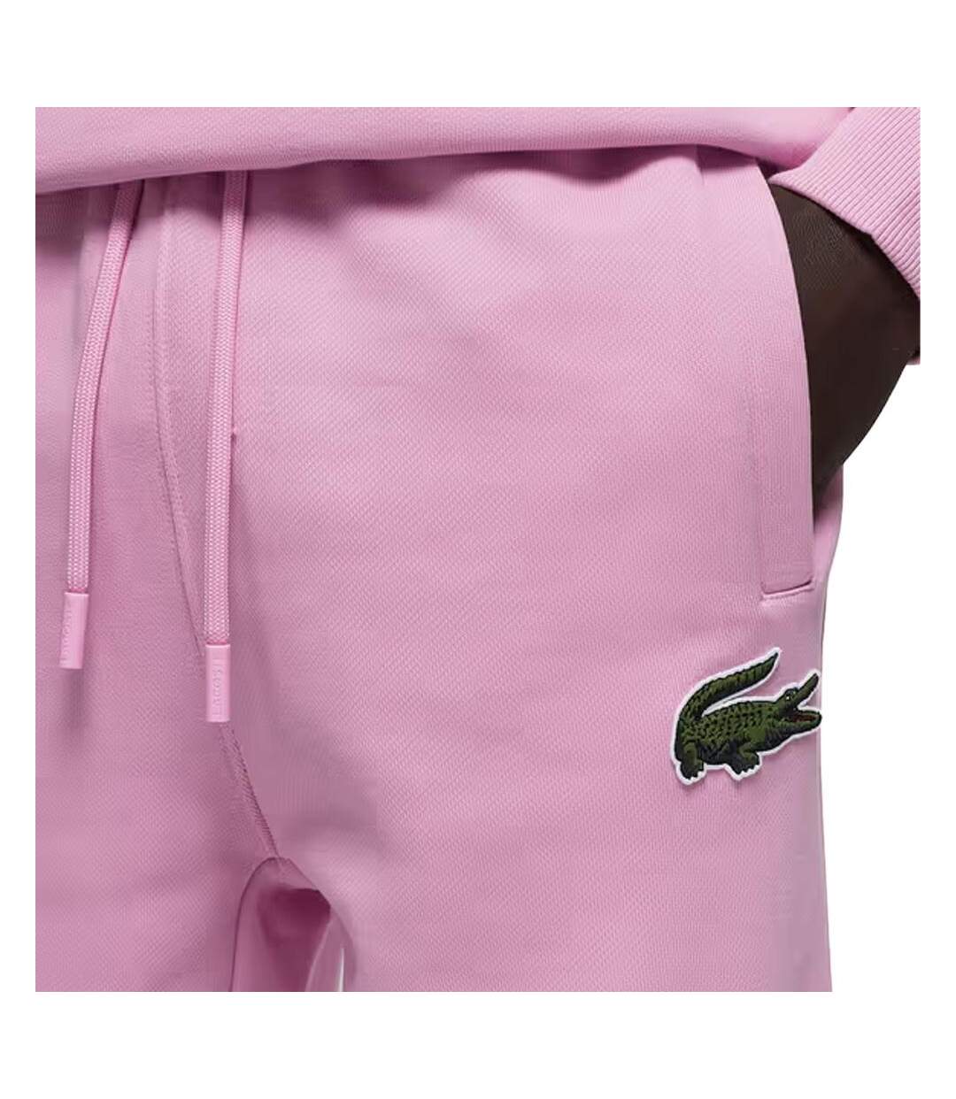 Jogging rose homme lacoste organic fleece-2