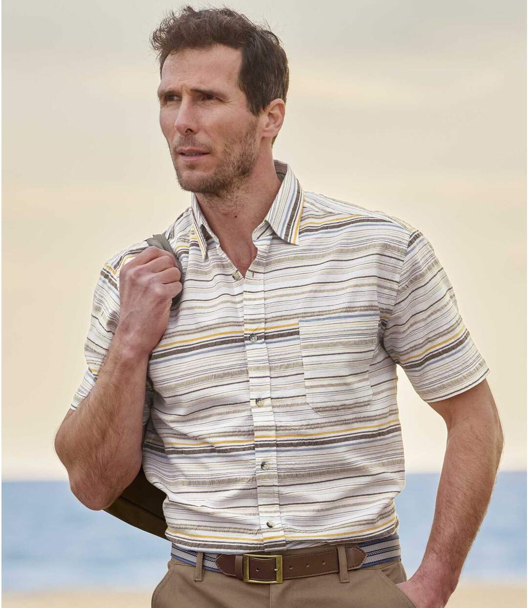Gestreept zomers overhemd   Atlas For Men