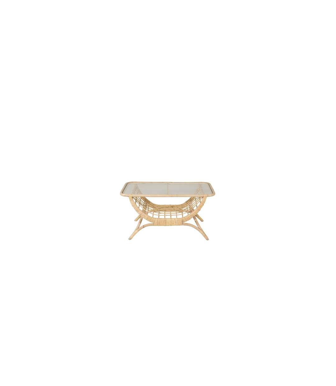 Table Basse de Jardin en Rotin Moana 95cm Naturel-2