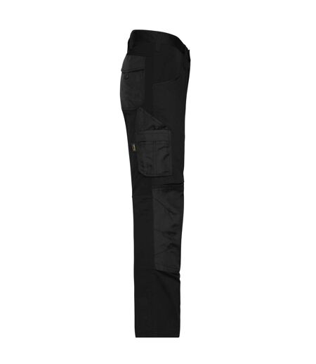 Pantalon De Travail Motif/style Uni Adulte Noir James And Nicholson