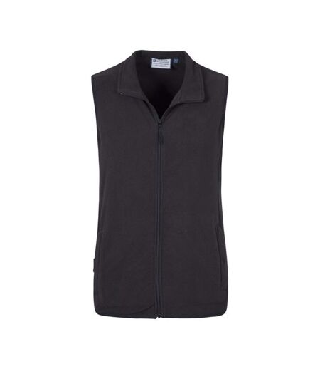 Mens Alder Microfleece Gilet Black Mountain Warehouse