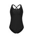 Maillot De Bain 1 Pièce Grossesse Xtra Life Femme Noir Slazenger-1