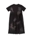 Womens/ladies Gizmo Star Tie Dye Midi Smock Dress Charcoal Gremlins-3