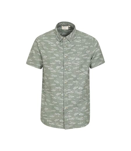 Mountain Warehouse Mens Fish Easy-Care Shirt (Green) - UTMW667