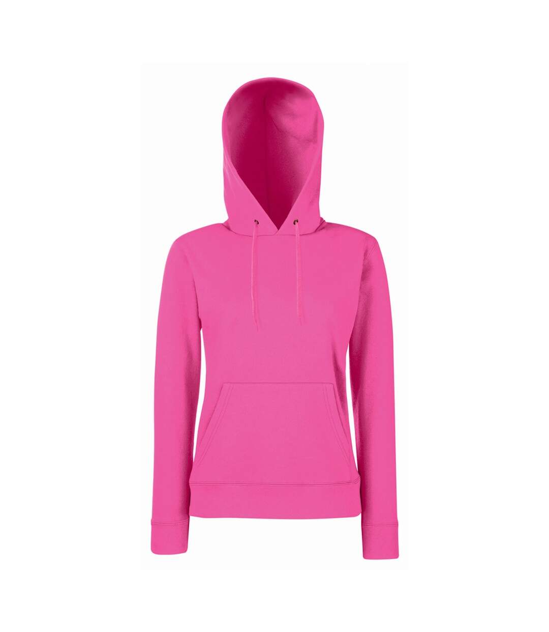 Fruit Of The Loom Ladies Lady Fit Hooded Sweatshirt / Hoodie (Fuchsia) - UTBC363