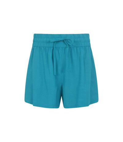 Womens/ladies Vibe Pull-on Shorts Teal Mountain Warehouse