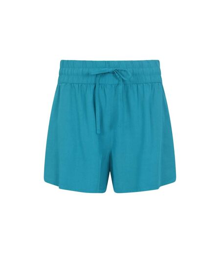 Womens/ladies Vibe Pull-on Shorts Teal Mountain Warehouse