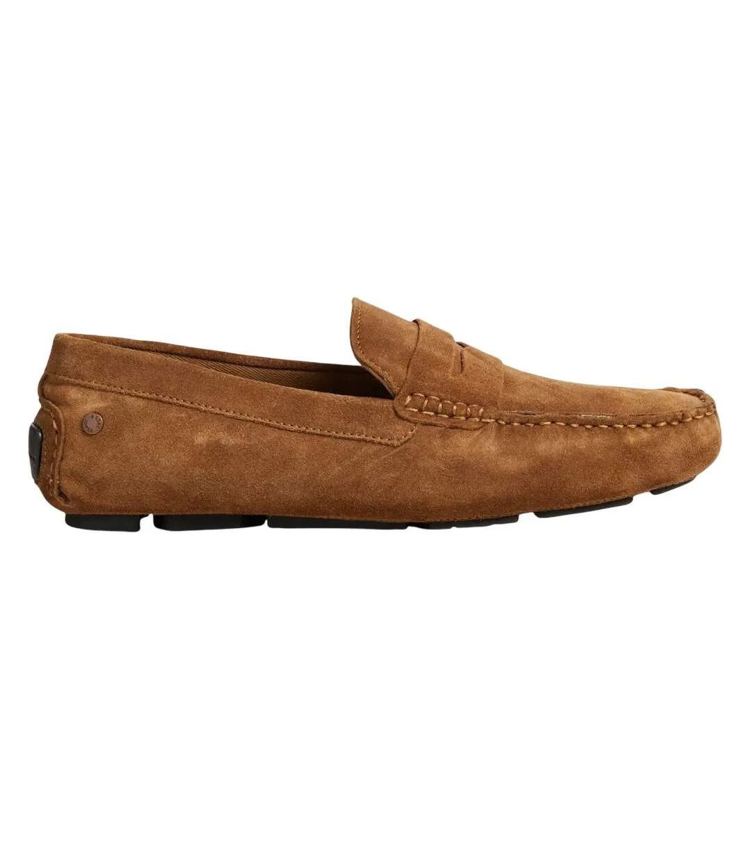 Mens Jensen Suede Slip-on Loafers Cognac Jack And Jones-1