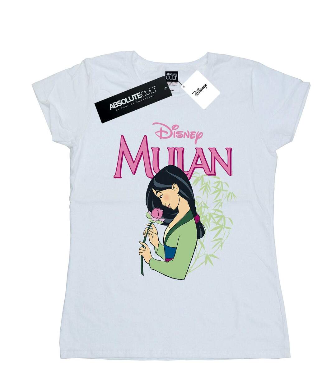 Disney - T-shirt MULAN PINK MAGNOLIA - Femme (Blanc) - UTBI16034-1