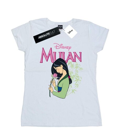 Disney - T-shirt MULAN PINK MAGNOLIA - Femme (Blanc) - UTBI16034