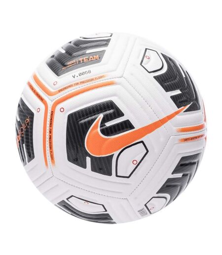 Ballon de foot academy team taille 5 blanc / orange Nike