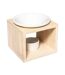 Brûle-Parfum en Céramique Bambou 11cm Naturel-1