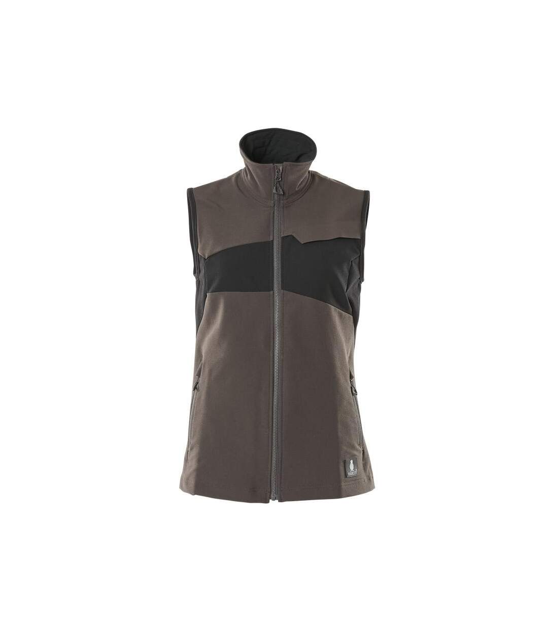 Womens/ladies Accelerate Stretch Lightweight Gilet Dark Anthracite Black Mascot-1