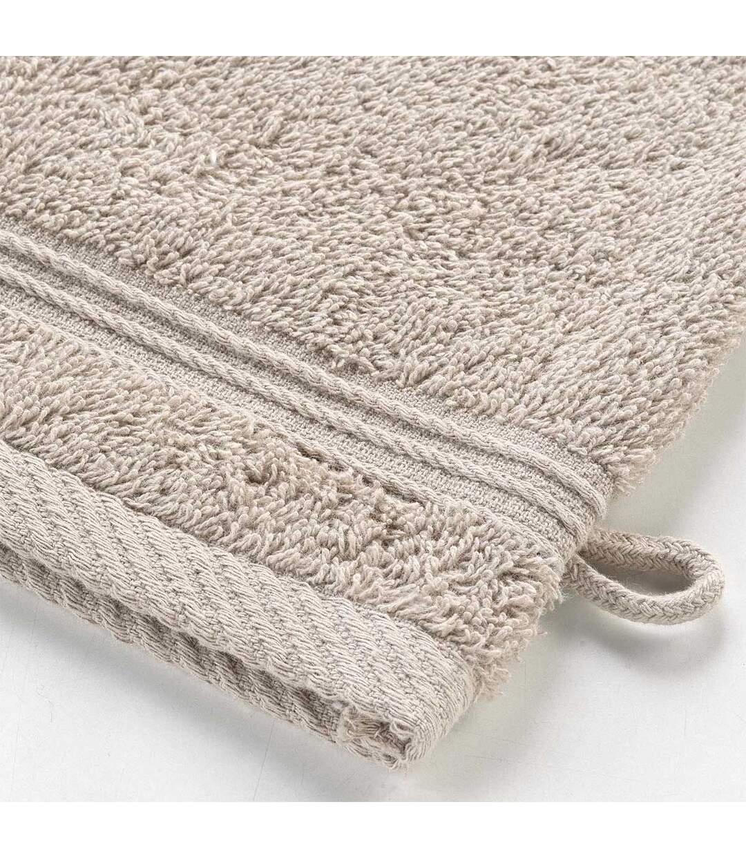 Lot de 2 Gants de Toilette Tendresse 15x21cm Taupe-3