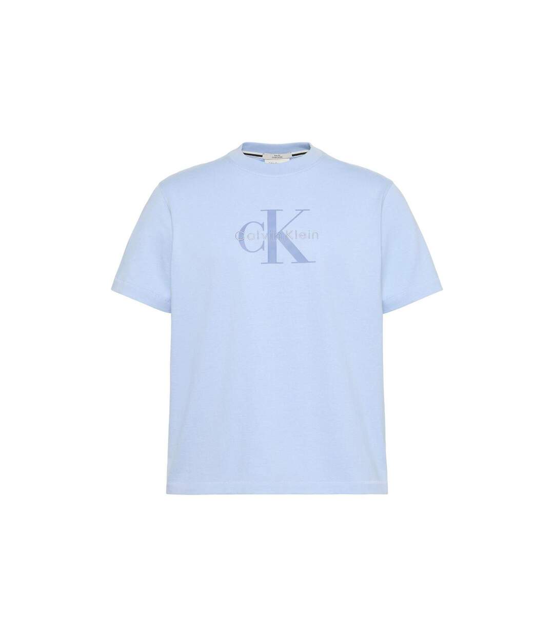T-shirt Motif/style Monogramme Homme Bleu Calvin Klein-1