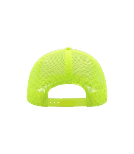 Casquette style trucker rapper mixte jaune fluo / blanc Atlantis