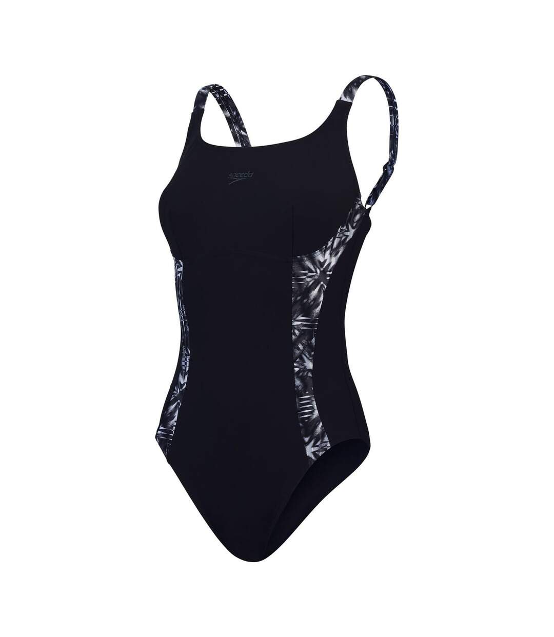 Maillot De Bain 1 Pièce Femme Noir Gris Speedo-1