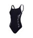 Maillot De Bain 1 Pièce Femme Noir Gris Speedo-1