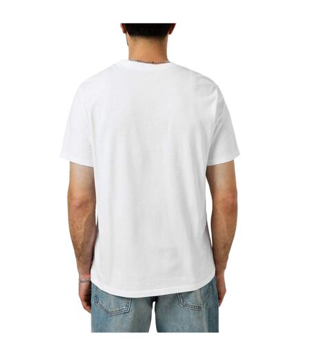Mens Varsity Circle Batwing Logo Crew Neck T-shirt White Levis