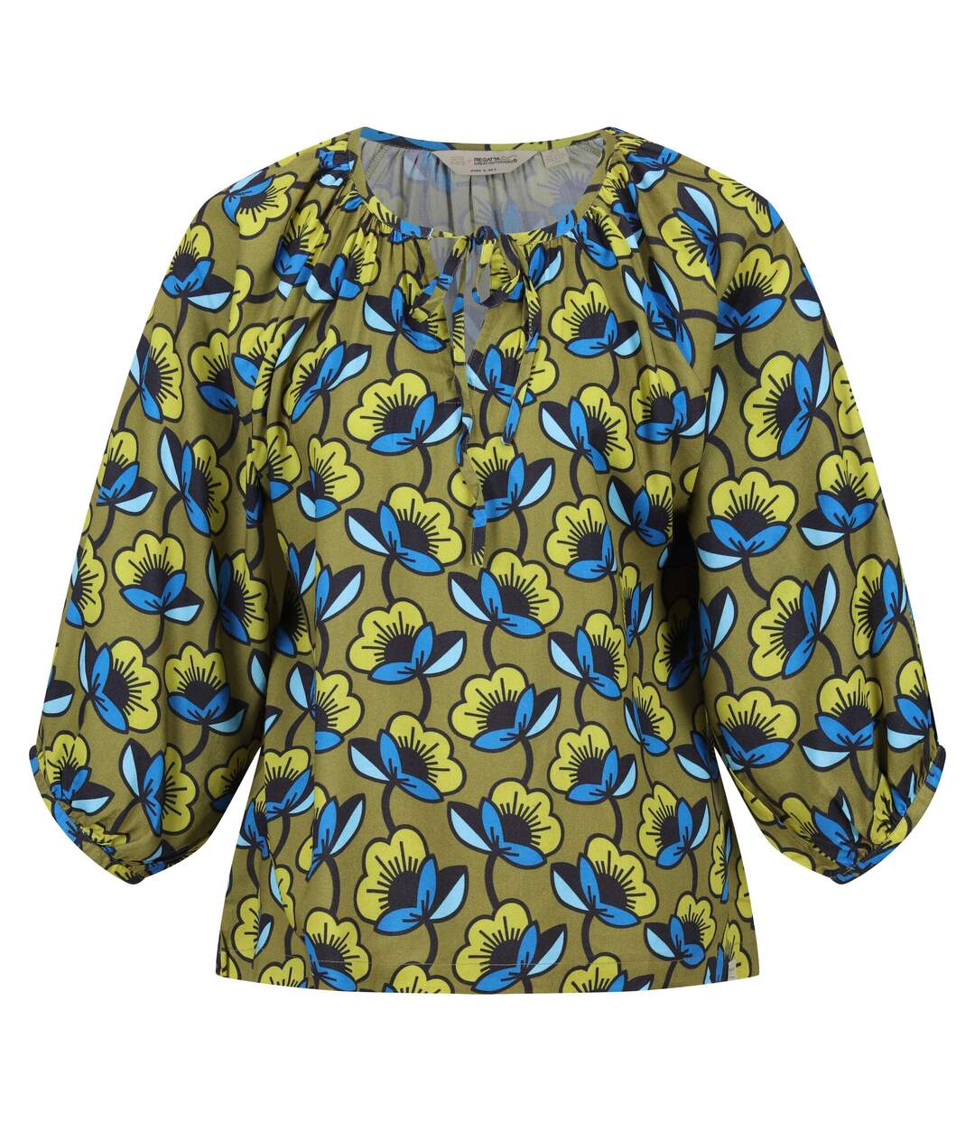 Blouse orla kiely femme vert kaki Regatta-1