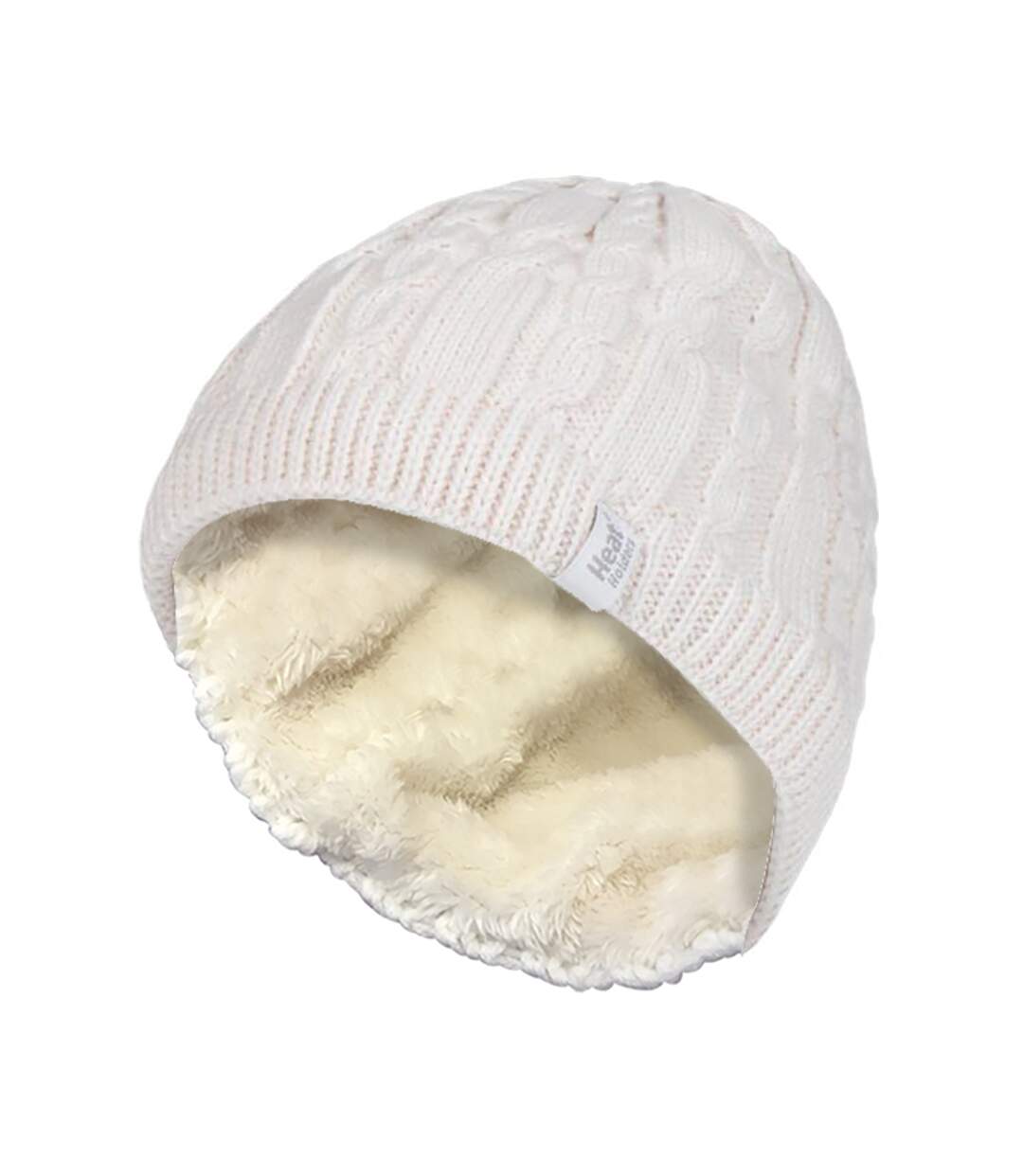 Bonnet Femme Thermique Tricot avec Doublé Polaire