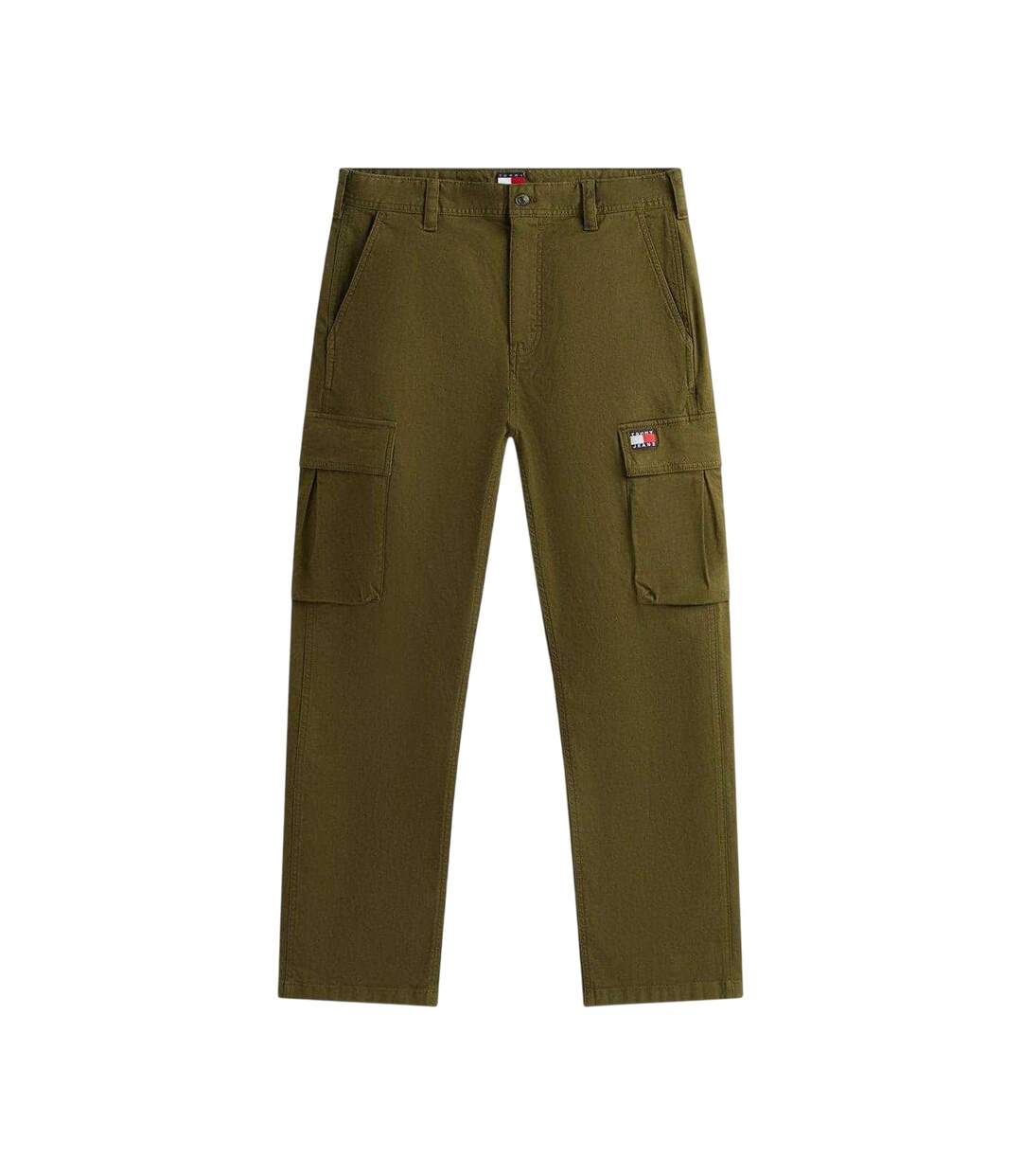 Mens Otis Canvas Cargo Trousers Dark Green Tommy Jeans-2