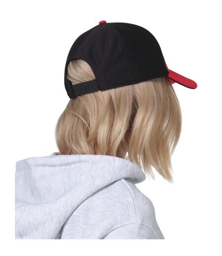 Casquette De Baseball Motif/style Blocs De Couleurs Club Rouge Noir Beechfield