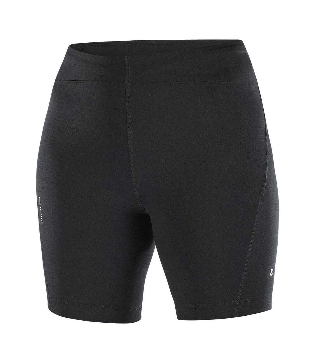 Womens/ladies Shakeout Core Fitted Running Shorts Black Salomon-2