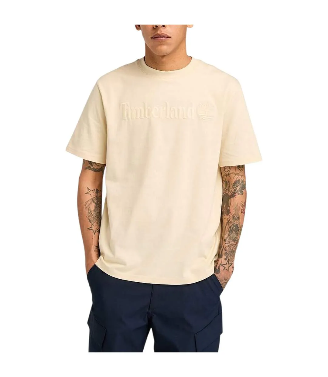 T-shirt Hampton Homme Naturel Timberland-4