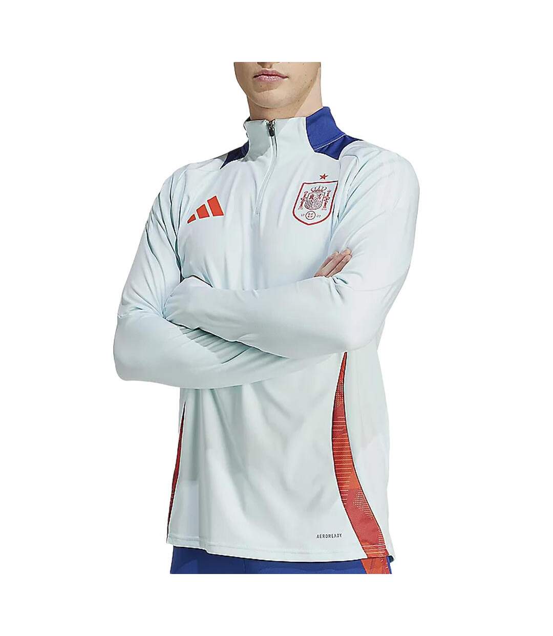 Espagne sweat 1/2 zip bleu pâle homme adidas 2024 - l-1