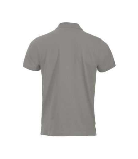Mens Classic Lincoln Polo Shirt Silver Clique