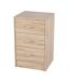 Meuble de rangement à 3 tiroirs Pratik - Hauteur 60 cm - Bois clair-1