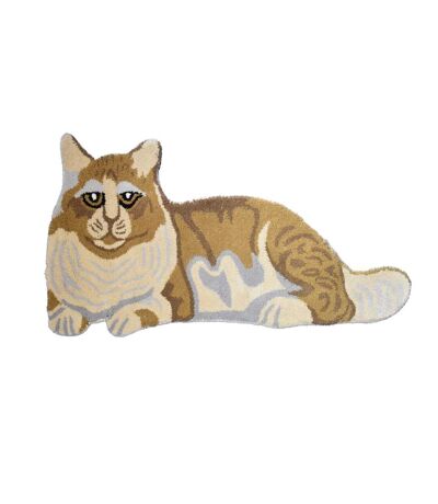 Tapis enfant fait main en laine motif animaux CAT